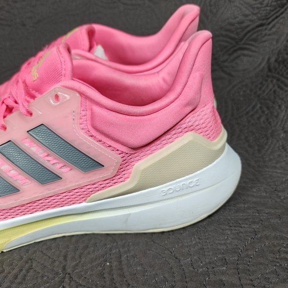 Adidas Women's EQ21 Pink Running Sneaker Athletic Comfy Shoe Size 11 - Picture 4 of 9
